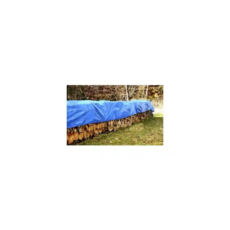 Toldo polietileno 4 x 6 m 90 gr con ojales azuly verde - Toldo impermeable