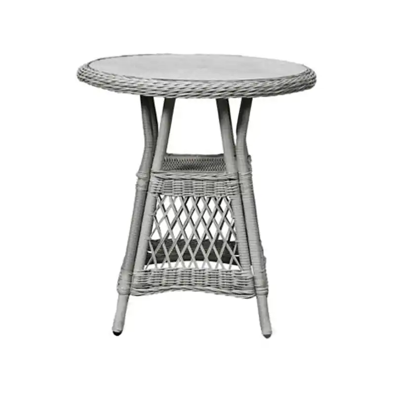 Mesa cafe ratan redonda 69 cm arena - Mesas de jardín