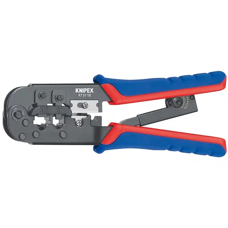 Alicate para entallar terminales telefonicos rj knipex - Pelacables