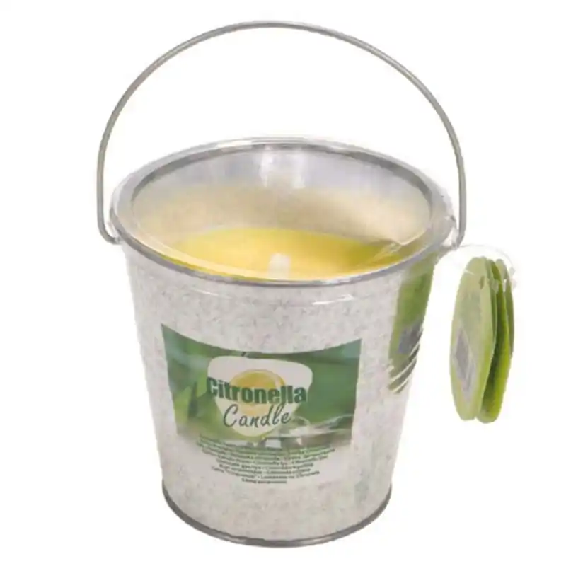 Vela citronela koopman antimosquitos en cubo metal Ø10cm - Velas antimosquitos