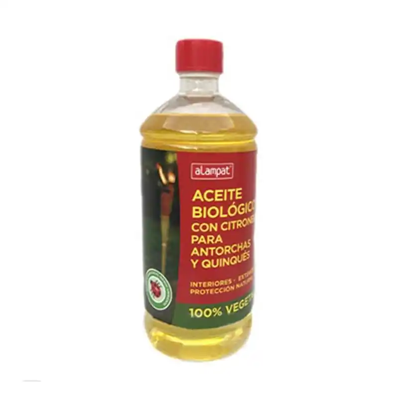 Aceite para antorchas alampat biologico con citronela 750 ml - Antorchas para jardín