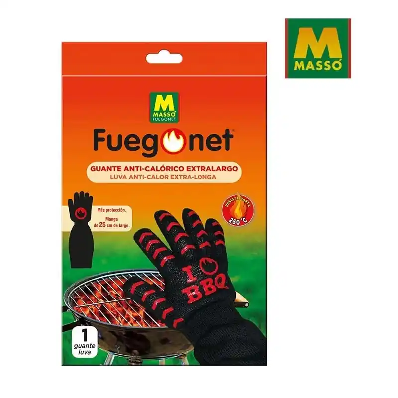 Guante anticalorico fuegonet extralargo talla unica - Accesorios barbacoa