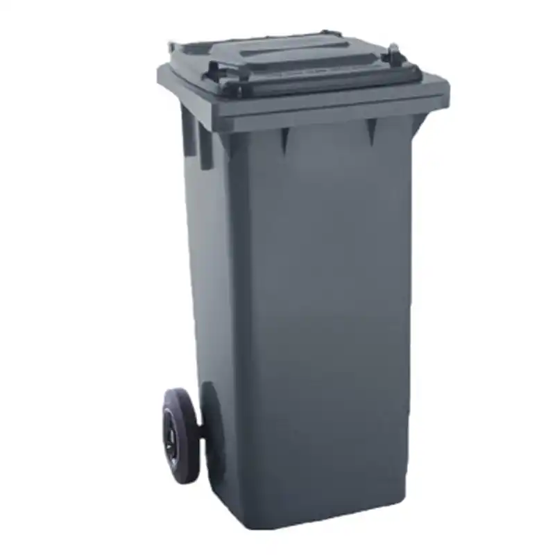 Contenedor selectivo maya con ruedas gris 120 litros - Contenedores de basura