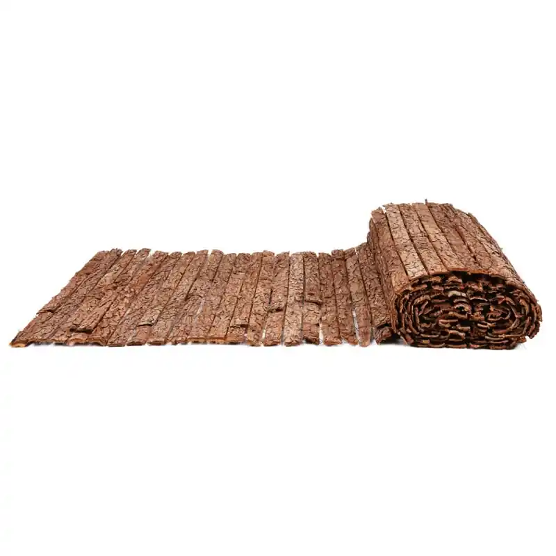 Valla corteza natural faura simple cara 1x3m - Brezo