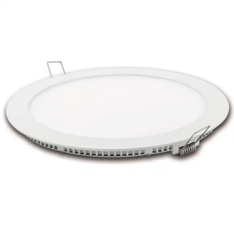 Downlight led matel18w redondo blanco corte 185mm luz fria 6400k 1800lm ø220 mm