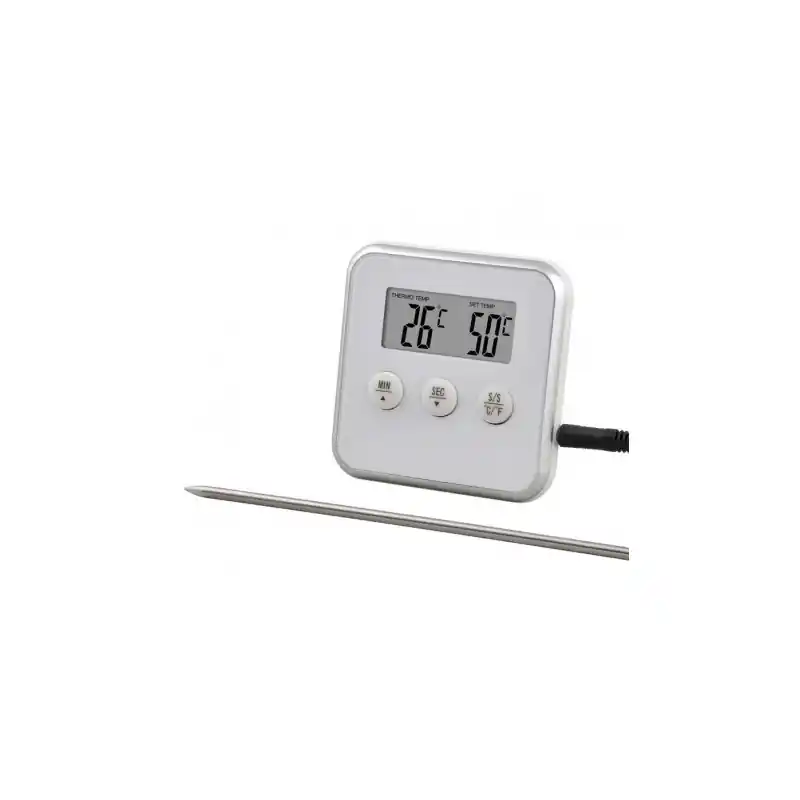 Termometro cocina con sonda y temporizador - Termómetro