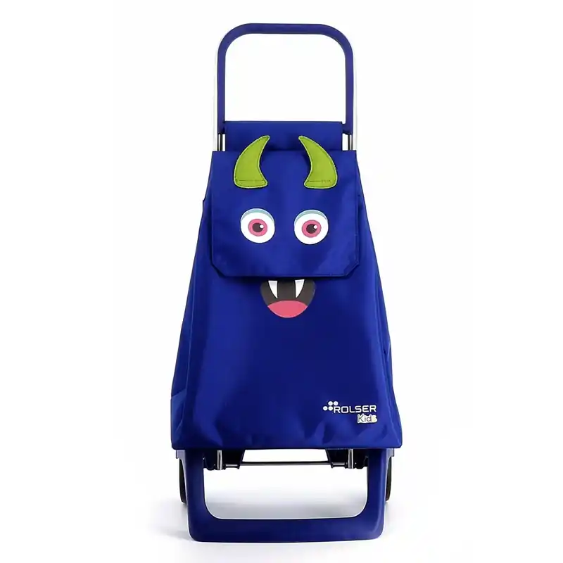 Carro compra infantil rolser monster azul - Carros de compra Rolser