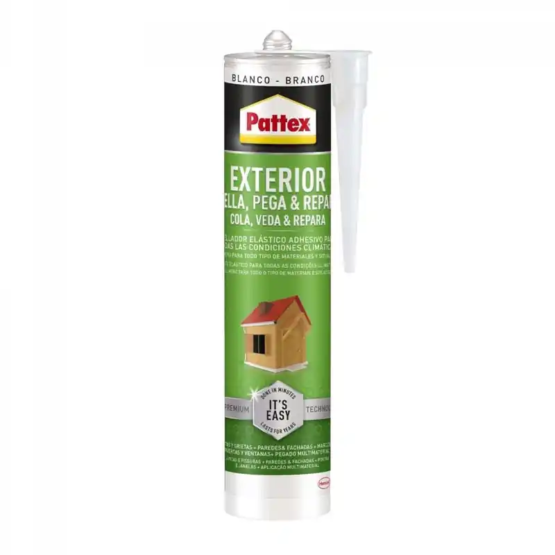 Adhesivo sellador pattex exterior blanco 280ml - Siliconas y masillas