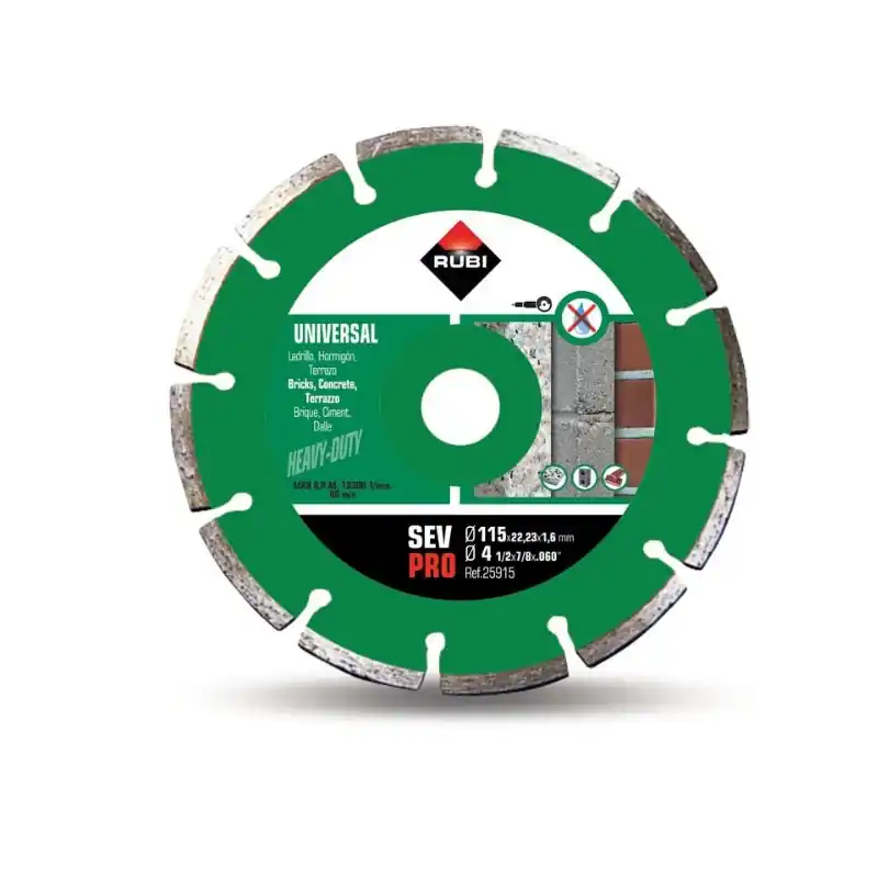 Disco diamante rubi corte seco pro 115mm - Discos de diamante