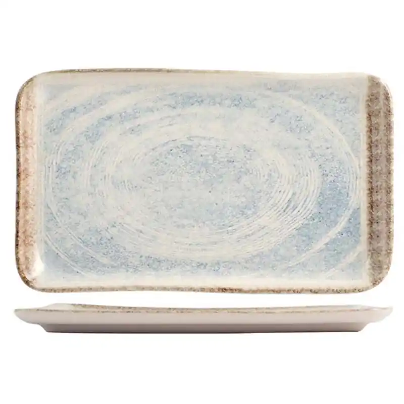 Plato rectangular gres stoneware materia 24 x 14 cm - Platos