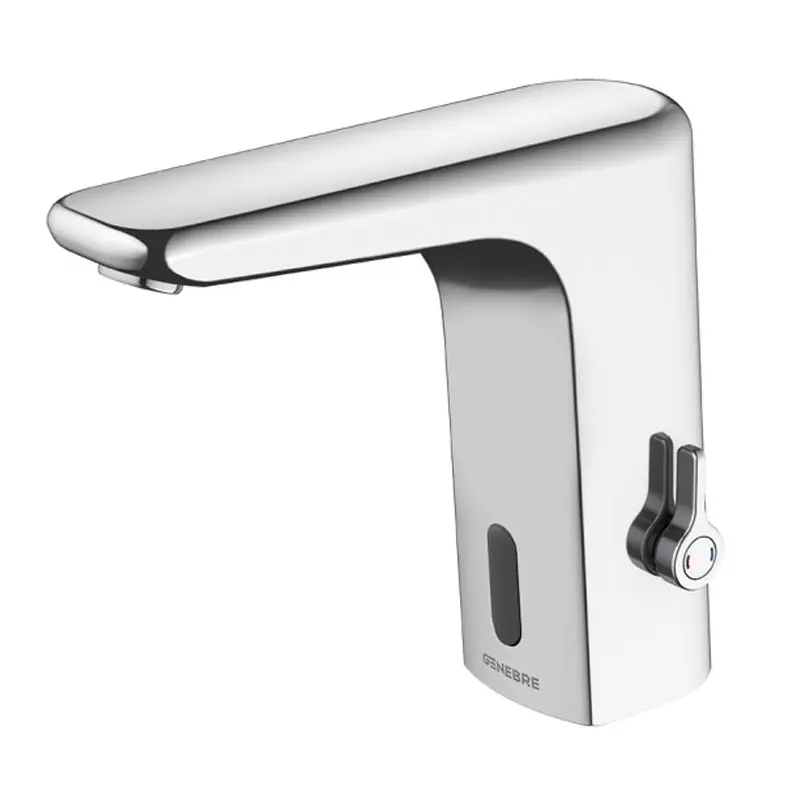 Grifo con sensor de lavabo genebre cromado mezclador - Grifo temporizado