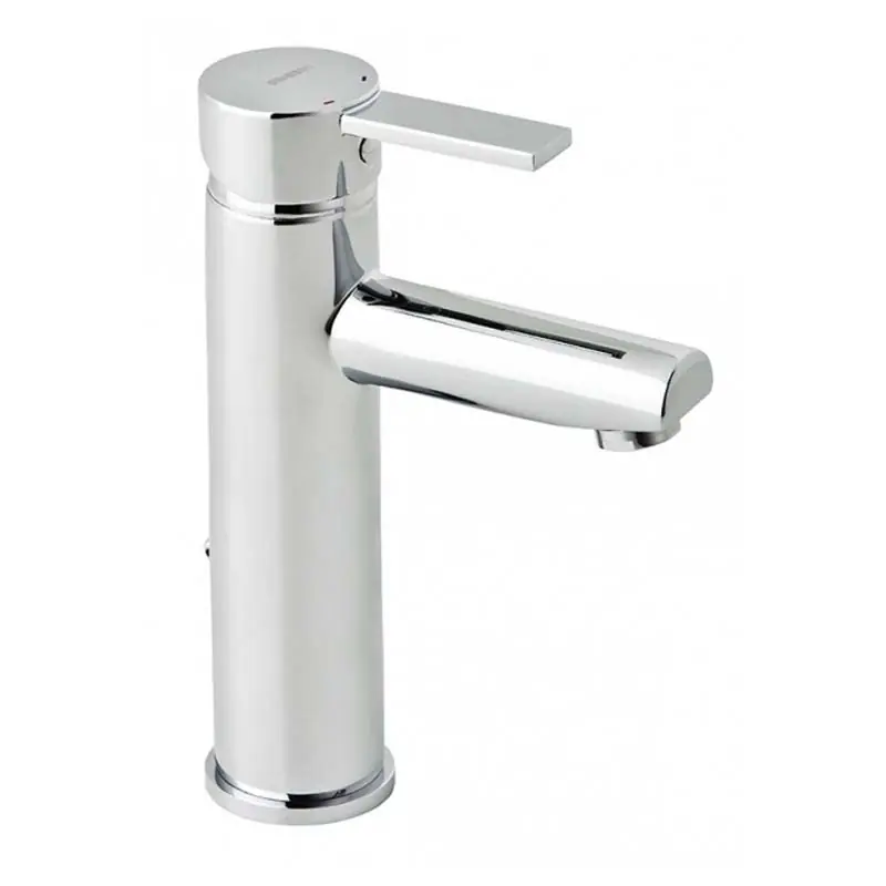 Grifo monomando lavabo genebre tau2 cromado mediano - Grifos lavabo monomandos