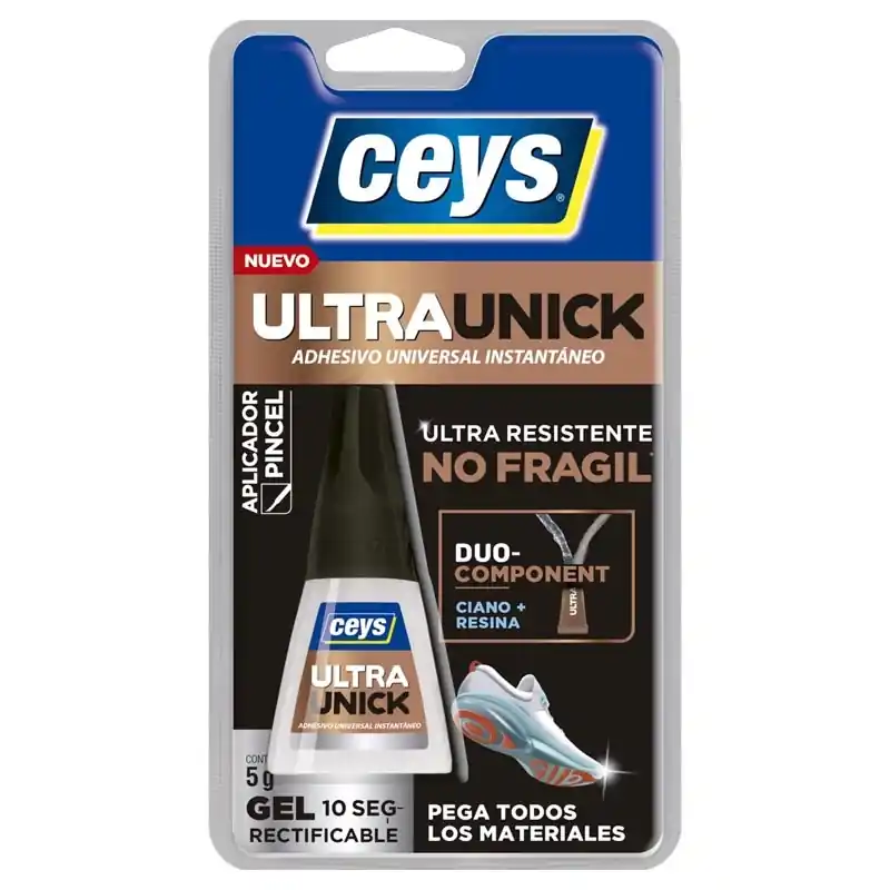 Adhesivo instantaneo ceys ultraunick gel 5gr - Pegamento de contacto