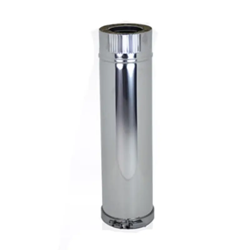 Tubo pellet fr pared doble inox 0,5m 80mm - Accesorios para estufas de pellets