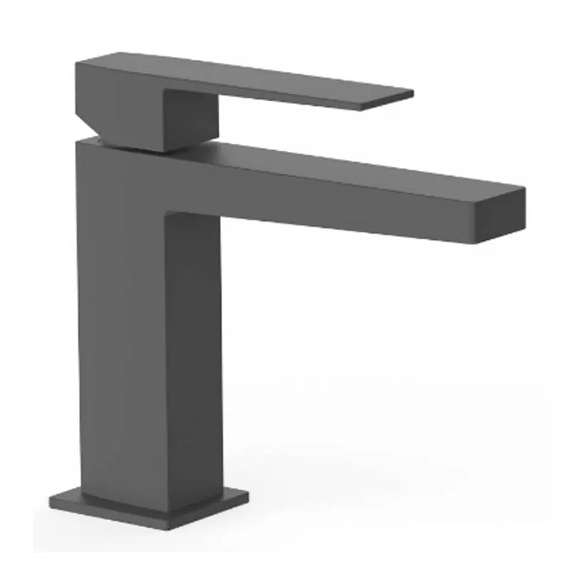 Monomando lavabo tres exclusive slim maneta 160 mm negro mate 20210301nm - Griferia Slim-Tres