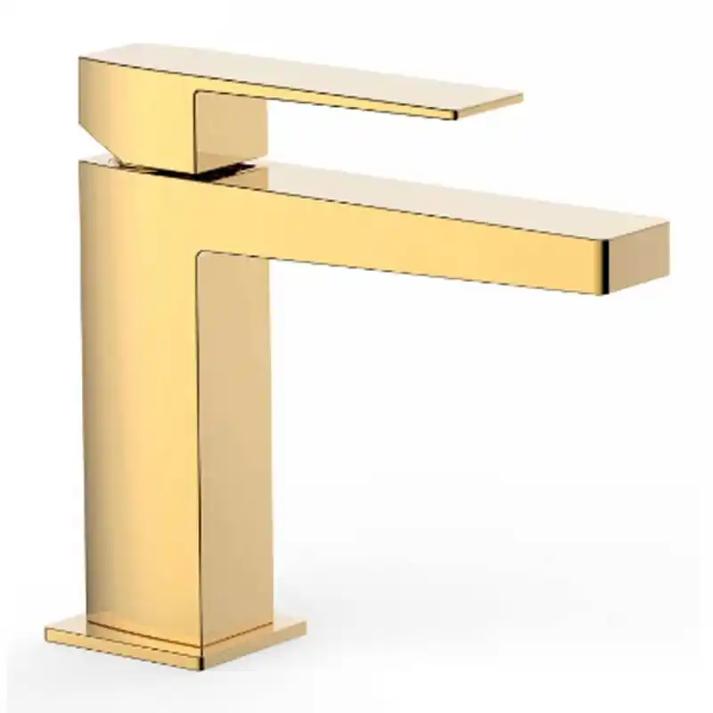 MONOMANDO LAVABO TRES EXCLUSIVE SLIM MANETA 160 MM ORO 20210301OR - Griferia Slim-Tres