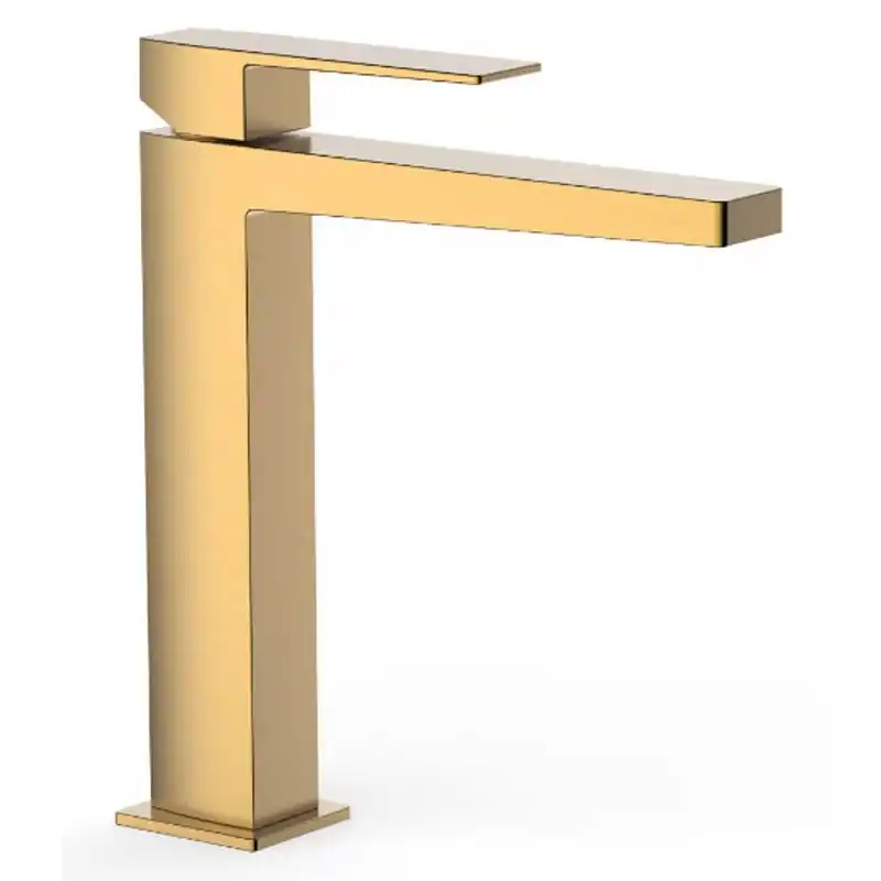 MONOMANDO LAVABO TRES EXCLUSIVE SLIM 240 MM ORO MATE 20210303OM - Griferia Slim-Tres