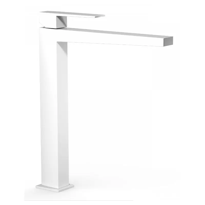 Monomando lavabo tres exclusive slim 327 mm blanco mate 20210305bm - Griferia Slim-Tres
