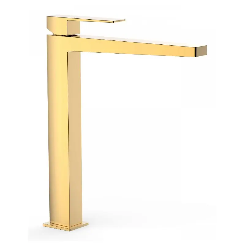 MONOMANDO LAVABO TRES EXCLUSIVE SLIM 327 MM ORO 20210305OR - Griferia Slim-Tres
