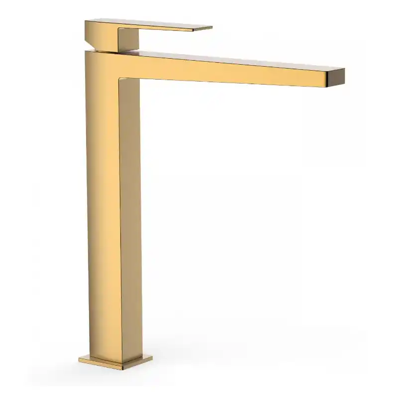 MONOMANDO LAVABO TRES EXCLUSIVE SLIM 327 MM ORO MATE 20210305OM - Griferia Slim-Tres
