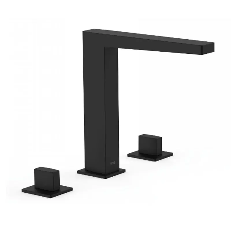 Monomando lavabo tres exclusive slim bimando repisa 212mm negro mate 20210501nm - Griferia Slim-Tres