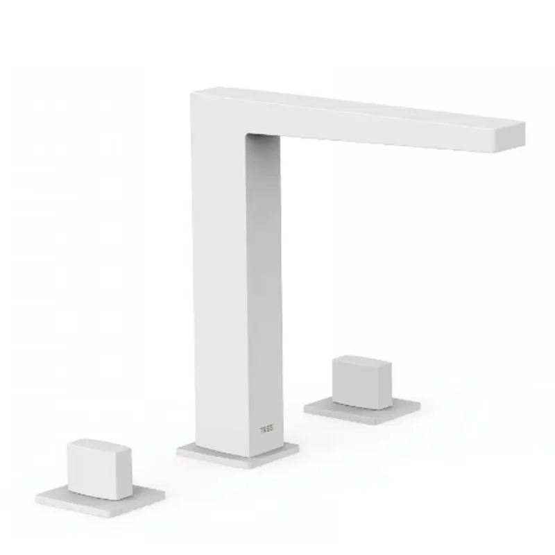 Monomando lavabo tres exclusive slim bimando repisa 212mm blanco mate 20210501bm - Griferia Slim-Tres