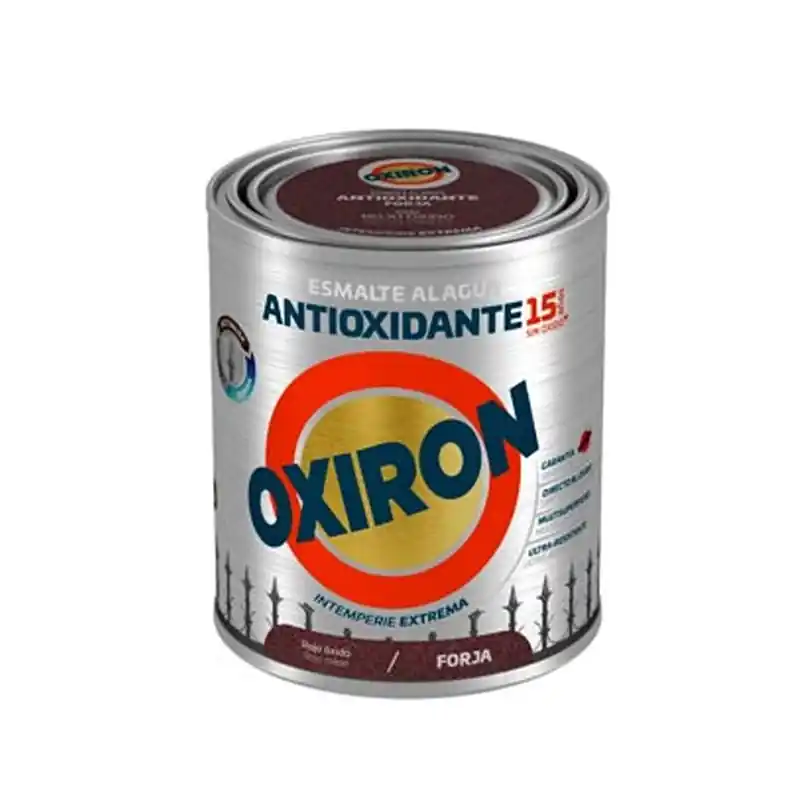 Esmalte titan oxiron agua liso forja 750ml marron oxido - Pintura antióxido