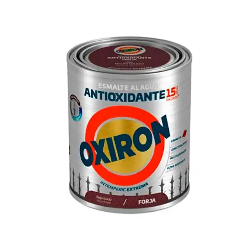 Esmalte antioxidante forja titan oxiron al agua 750ml rojo oxido - Pintura antióxido