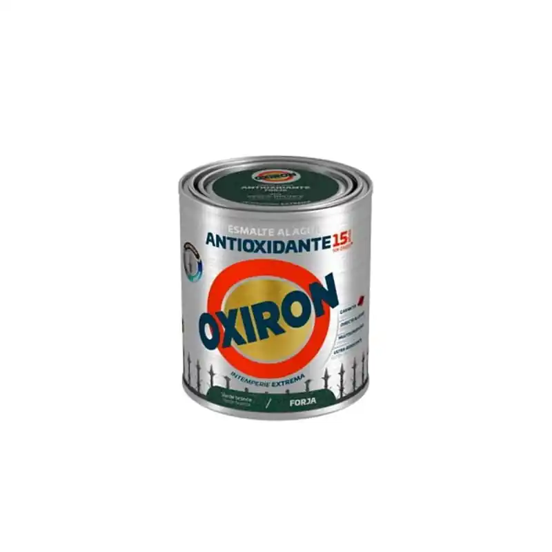 Esmalte titan oxiron al agua forja 750ml verde bronce - Pintura antióxido