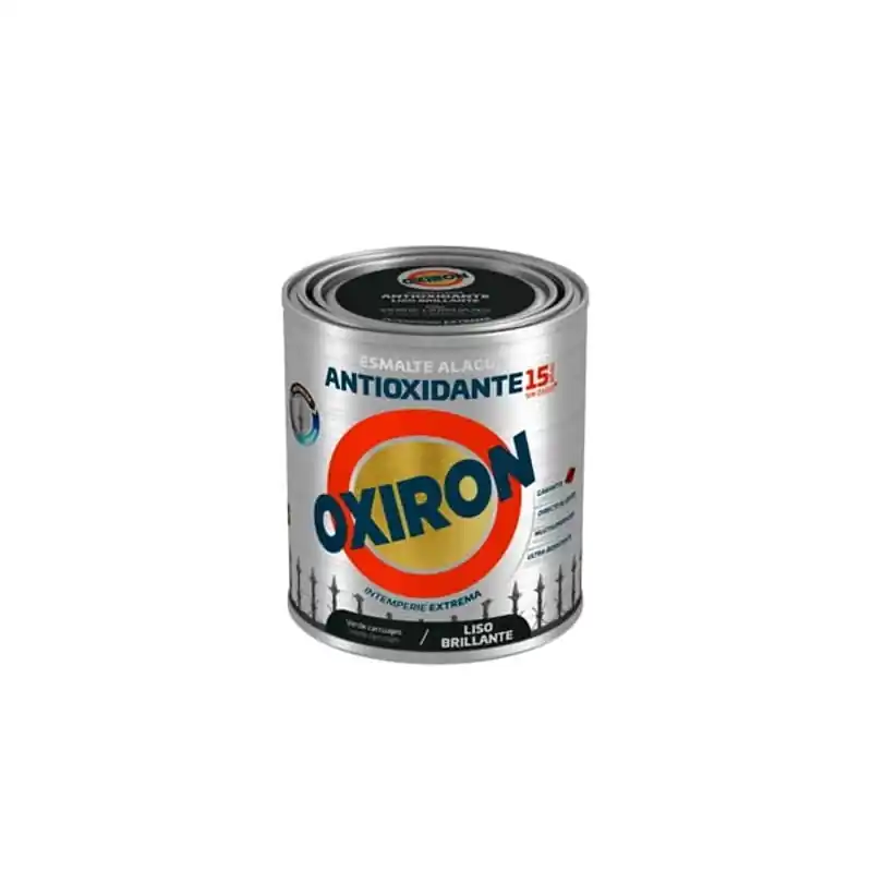 Esmalte titan oxiron agua liso brillante 750 ml verde carruajes - Pintura antióxido