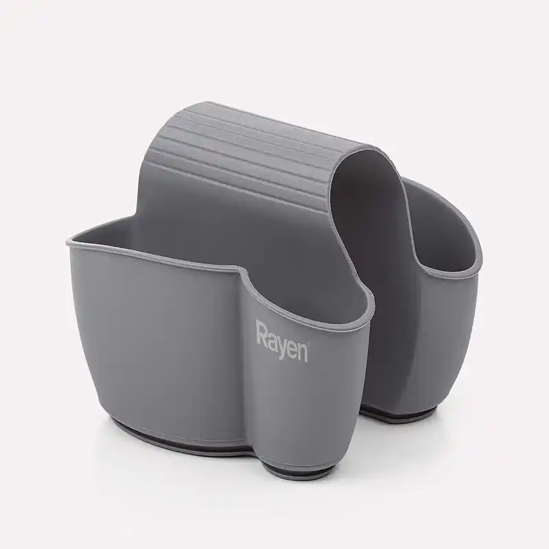 Organizador de fregadero rayen gris - Escurreplatos