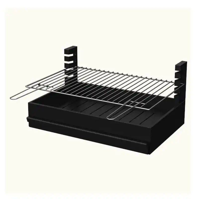 Cajon barbacoa collippo peñalara negro 54x35x32cm - Cajón para barbacoa