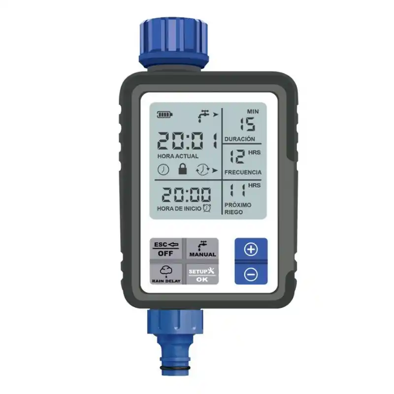 Programador de riego digital aqua control full vision - Programadores de riego