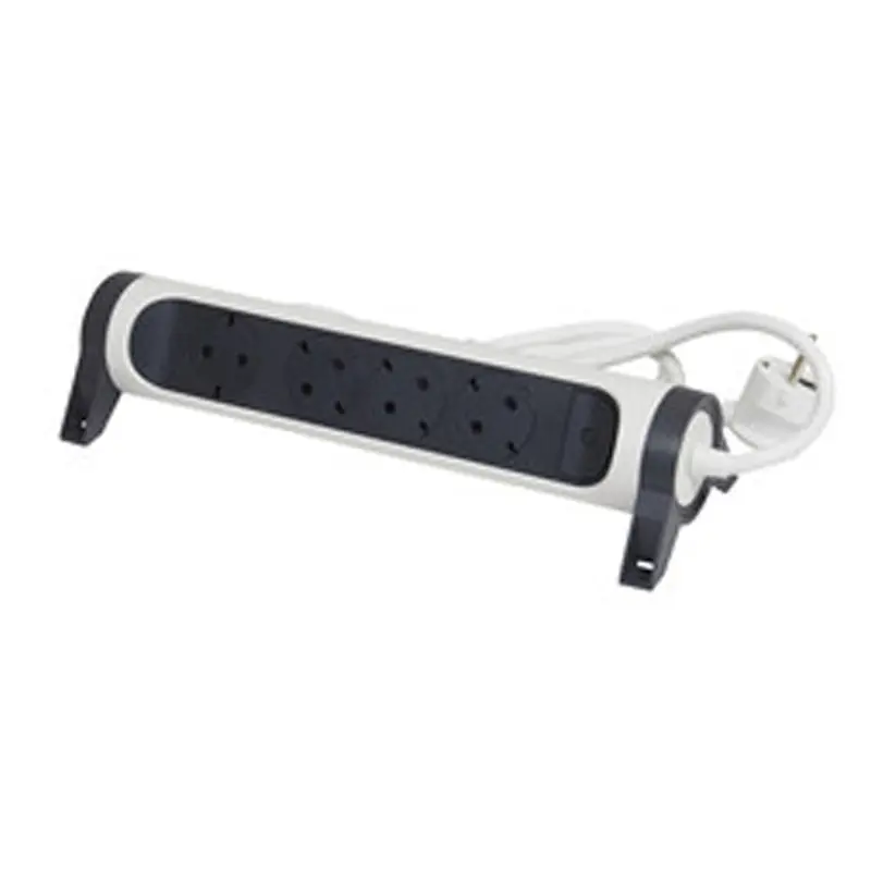 Base multiple 4 tomas legrand premium 1,5m blanco y negro - Regletas de enchufes
