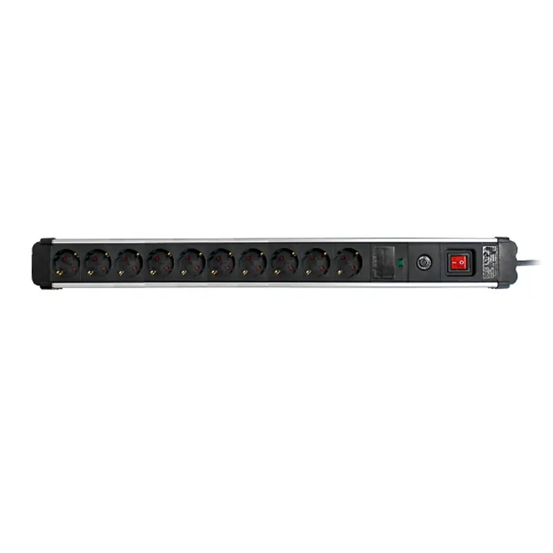 Base multiple 10 tomas simon extrapower 1,5m negro - Regletas de enchufes