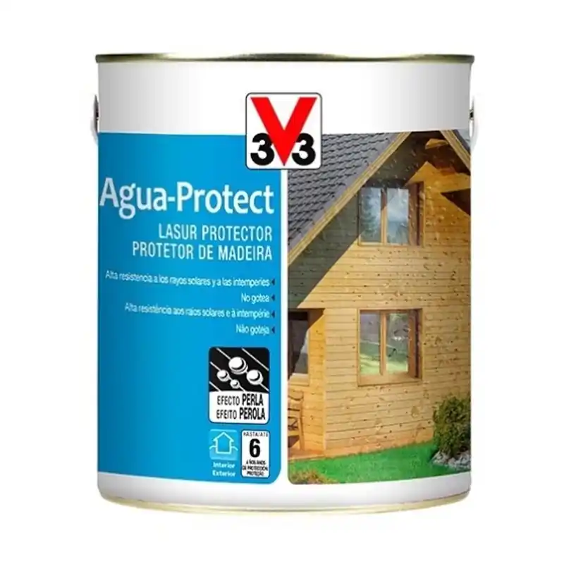 Barniz para madera v33 lasur agua protect 2,5l roble oscuro - Barniz para madera exterior