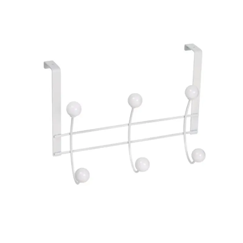 Percha sobrepuerta nesu blanco 6 bolas blancas - Percheros de pared