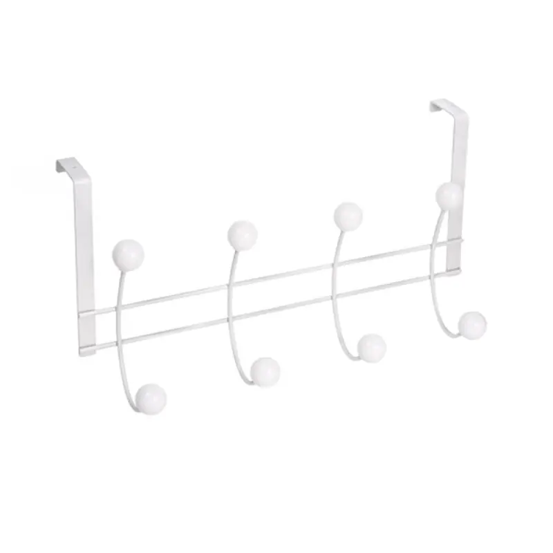 Percha sobrepuerta nesu blanco 8 bolas blancas - Percheros de pared