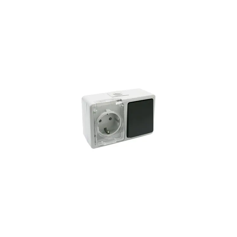 Base schuko con conmutador estanco electro dh ip54 16a - Mecanismos eléctricos estancos
