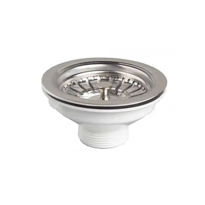 Valvula cesta fregadera acero inox wirquin - Válvula desague