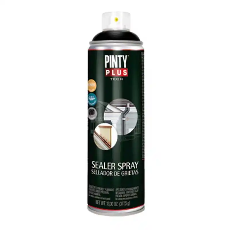 Sellador grietas spray tech sg104 600 cc negro - Siliconas y masillas
