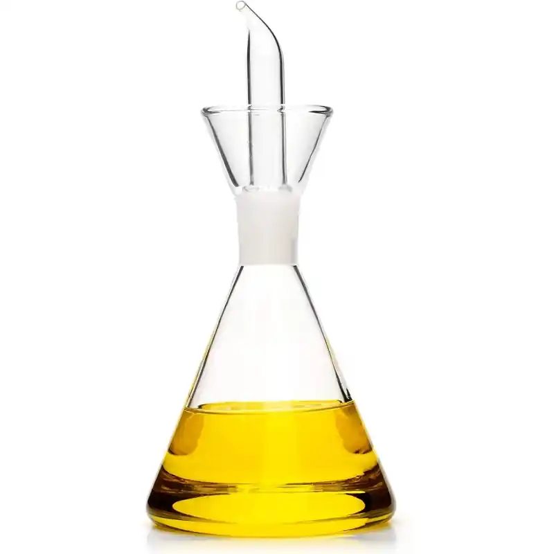 Aceitera antigoteo piramide conico vidrio 500ml - Aceitera spray antigoteo