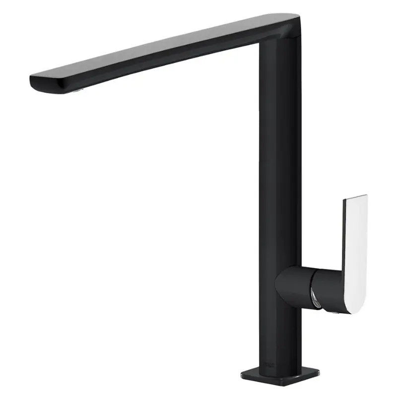Monomando cocina tres exclusive caño alto negro 20044001ne - Monomando cocina de repisa