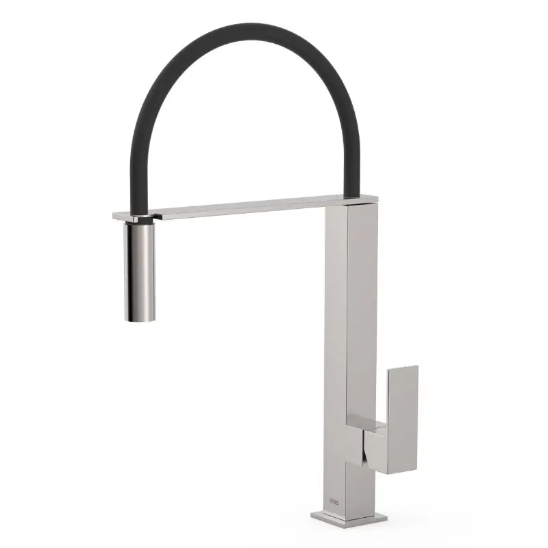 Monomando cocina tres caño flexible acero 00648701ac - Grifos de cocina extraibles Tres
