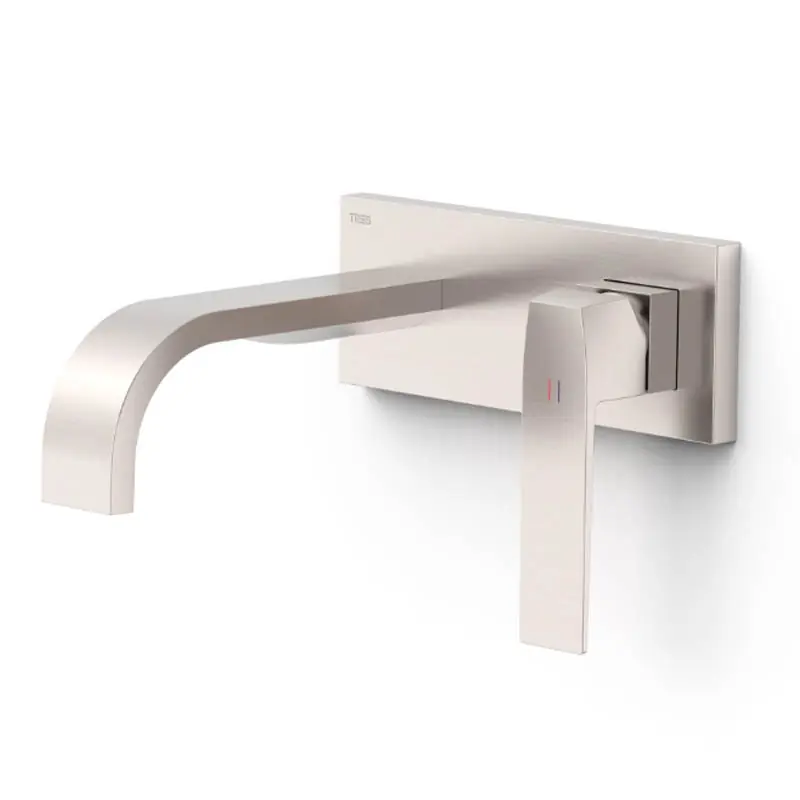 Monomando lavabo tres exclusive slim empotrado 180mm acero 20230013ac - Griferia Tres Slim empotrar