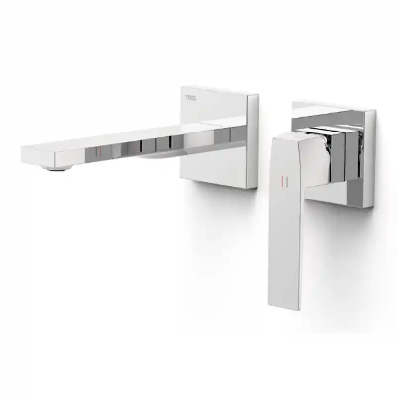 Monomando lavabo tres exclusive slim empotrado 180mm cromo 20230021 - Griferia Tres Slim empotrar