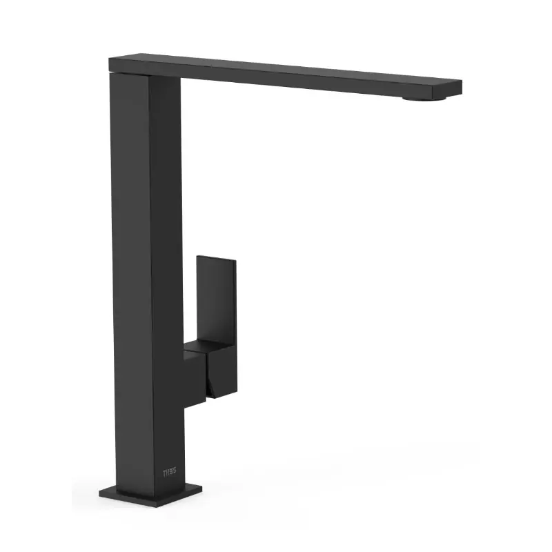 Monomando lavabo tres exclusive cuadro caño recto con maneta 300mm nergo mate 00648501nm - Grifería Cuadro Tres