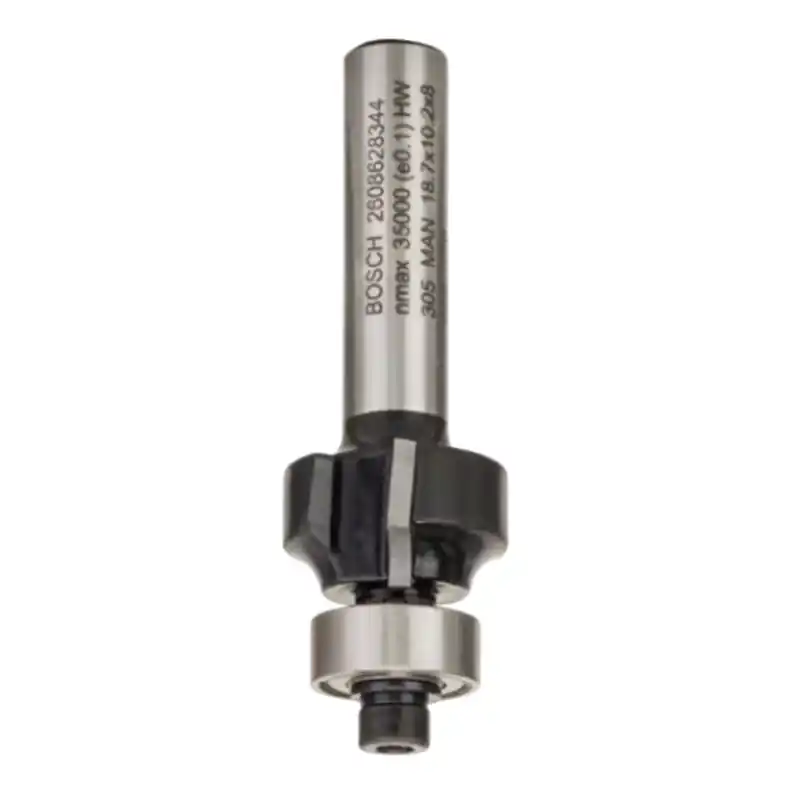 Fresa para redondear bosch 8mm r1 3mm l 10,2mm g 53mm - Fresas para madera, metal