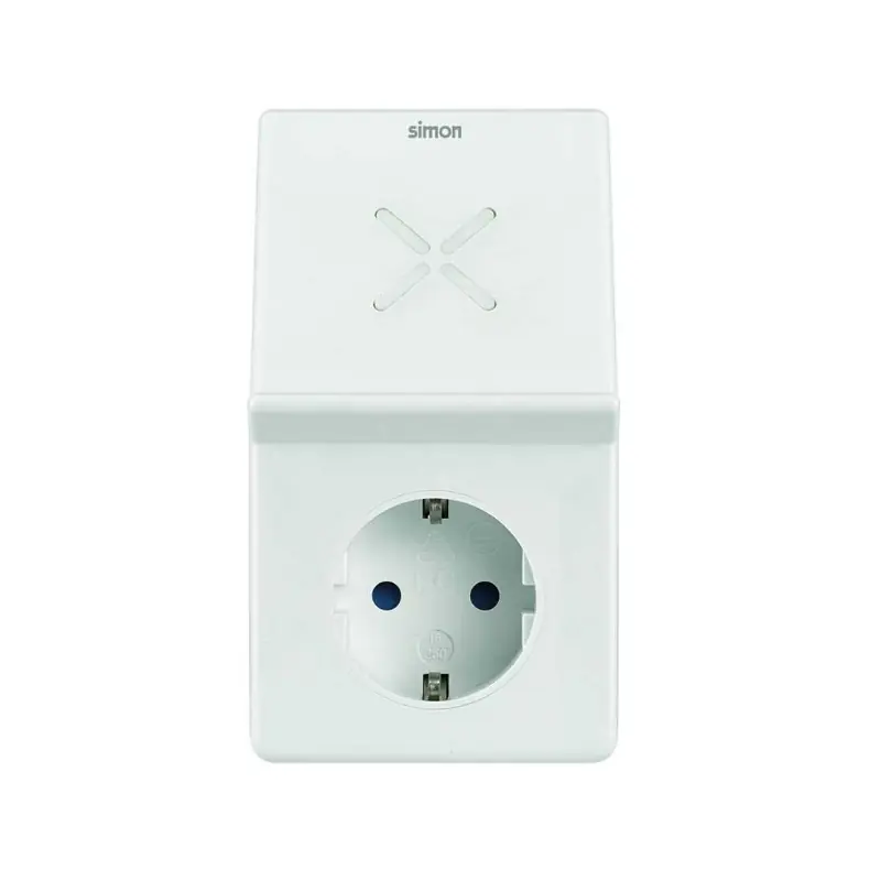 Adaptador simon con carga inalambrica 2,4a - Adaptador enchufe