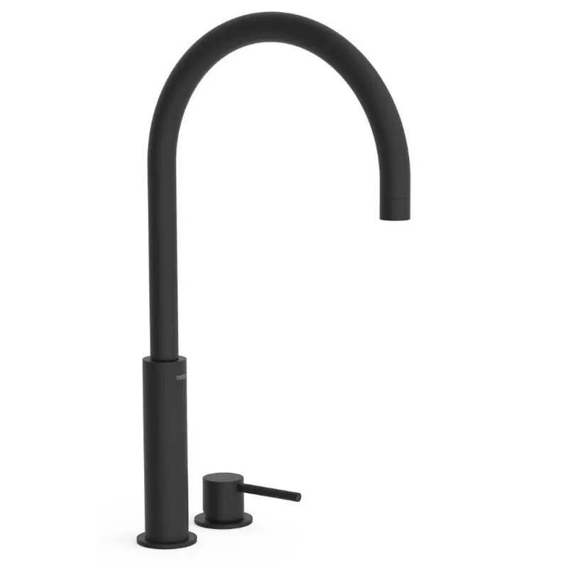 Monomando lavabo repisa tres exclusive study 453mm negro mate 26110502nm - STUDY TRES monomando repisa lavabo